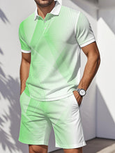 Ensemble deux pièces décontracté Art Lines Print pour hommes